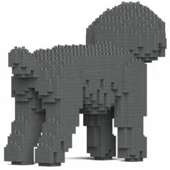 Jekca - Toy Poodle 01-M06 - Big - Lego - Sculpture - Construction - 4D - Brick Animals - Toys - Avvenice