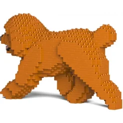 Jekca - Toy Poodle 02-M04 - Big - Lego - Sculpture - Construction - 4D - Brick Animals - Toys - Avvenice