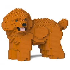 Jekca - Toy Poodle 05-M04 - Big - Lego - Sculpture - Construction - 4D - Brick Animals - Toys - Avvenice