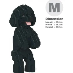 Jekca - Toy Poodle 04-M02 - Big - Lego - Sculpture - Construction - 4D - Brick Animals - Toys - Avvenice