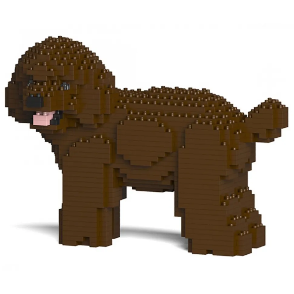 Jekca - Toy Poodle 05-M05 - Big - Lego - Sculpture - Construction - 4D - Brick Animals - Toys - Avvenice
