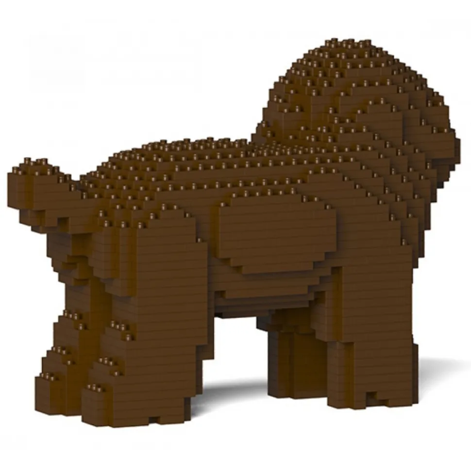 Jekca - Toy Poodle 05-M05 - Big - Lego - Sculpture - Construction - 4D - Brick Animals - Toys - Avvenice