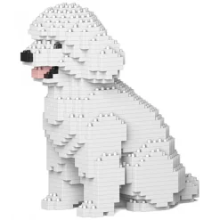 Jekca - Toy Poodle 03-M01 - Big - Lego - Sculpture - Construction - 4D - Brick Animals - Toys - Avvenice