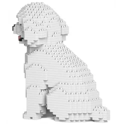 Jekca - Toy Poodle 03-M01 - Big - Lego - Sculpture - Construction - 4D - Brick Animals - Toys - Avvenice