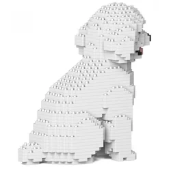 Jekca - Toy Poodle 03-M01 - Big - Lego - Sculpture - Construction - 4D - Brick Animals - Toys - Avvenice