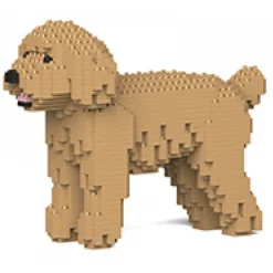Jekca - Toy Poodle 01-M03 - Big - Lego - Sculpture - Construction - 4D - Brick Animals - Toys - Avvenice