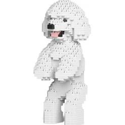 Jekca - Toy Poodle 04-M01 - Big - Lego - Sculpture - Construction - 4D - Brick Animals - Toys - Avvenice