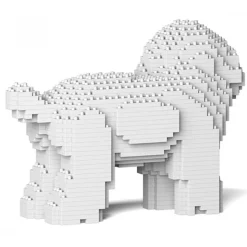 Jekca - Toy Poodle 05-M01 - Big - Lego - Sculpture - Construction - 4D - Brick Animals - Toys - Avvenice