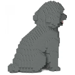 Jekca - Toy Poodle 03-M06 - Big - Lego - Sculpture - Construction - 4D - Brick Animals - Toys - Avvenice