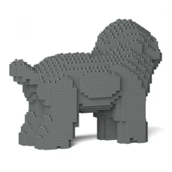 Jekca - Toy Poodle 05S-M06 - Lego - Sculpture - Construction - 4D - Brick Animals - Toys - Avvenice