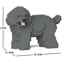 Jekca - Toy Poodle 05S-M06 - Lego - Sculpture - Construction - 4D - Brick Animals - Toys - Avvenice