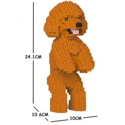 Jekca - Toy Poodle 04S-M04 - Lego - Sculpture - Construction - 4D - Brick Animals - Toys - Avvenice