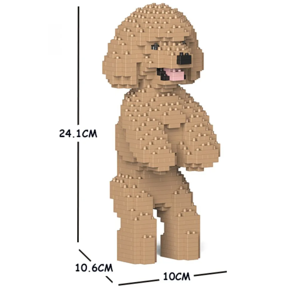 Jekca - Toy Poodle 04S-M03 - Lego - Sculpture - Construction - 4D - Brick Animals - Toys - Avvenice