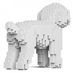 Jekca - Toy Poodle 01S-M01 - Lego - Sculpture - Construction - 4D - Brick Animals - Toys - Avvenice