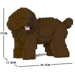 Jekca - Toy Poodle 04S-M05 - Lego - Sculpture - Construction - 4D - Brick Animals - Toys - Avvenice