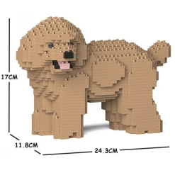 Jekca - Toy Poodle 05S-M03 - Lego - Sculpture - Construction - 4D - Brick Animals - Toys - Avvenice