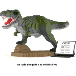 Jekca - T-Rex 02-M01 - Big - Lego - Sculpture - Construction - 4D - Brick Animals - Toys - Avvenice