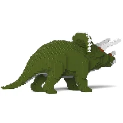 Jekca - Triceratops - Dinosaur - 01S-M01 - Lego - Sculpture - Construction - 4D - Brick Animals - Toys - Avvenice