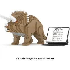 Jekca - Triceratops 01-M02 - Big - Lego - Sculpture - Construction - 4D - Brick Animals - Toys - Avvenice