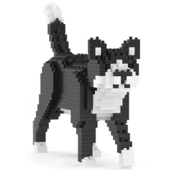 Jekca - Tuxedo Cat Mini 01 - Big - Lego - Sculpture - Construction - 4D - Brick Animals - Toys - Avvenice