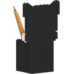 Jekca - Tuxedo Cat Pencil Cup 01S - Lego - Sculpture - Construction - 4D - Brick Animals - Toys - Avvenice