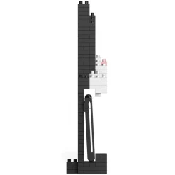 Jekca - Tuxedo Cat Phone Stand 01S - Lego - Sculpture - Construction - 4D - Brick Animals - Toys - Avvenice