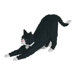 Jekca - Tuxedo Cat 04S - Lego - Sculpture - Construction - 4D - Brick Animals - Toys - Avvenice