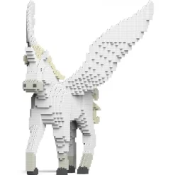 Jekca - Unicorn 02 - Big - Lego - Sculpture - Construction - 4D - Brick Animals - Toys - Avvenice