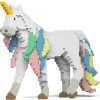 Jekca - Unicorn 01 - Big - Lego - Sculpture - Construction - 4D - Brick Animals - Toys - Avvenice