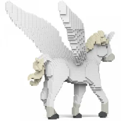 Jekca - Unicorn 02S - Lego - Sculpture - Construction - 4D - Brick Animals - Toys - Avvenice