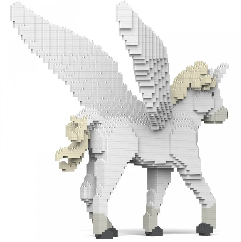 Jekca - Unicorn 02S - Lego - Sculpture - Construction - 4D - Brick Animals - Toys - Avvenice