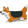 Jekca - Welsh Corgi 04-M02 - Big - Lego - Sculpture - Construction - 4D - Brick Animals - Toys - Avvenice