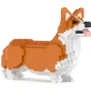 Jekca - Welsh Corgi 02-M01B (version 2024) - Big - Lego - Sculpture - Construction - 4D - Brick Animals - Toys - Avvenice