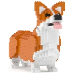 Jekca - Welsh Corgi 02-M01B (Version 2024) - Lego - Sculpture - Construction - 4D - Brick Animals - Toys - Avvenice