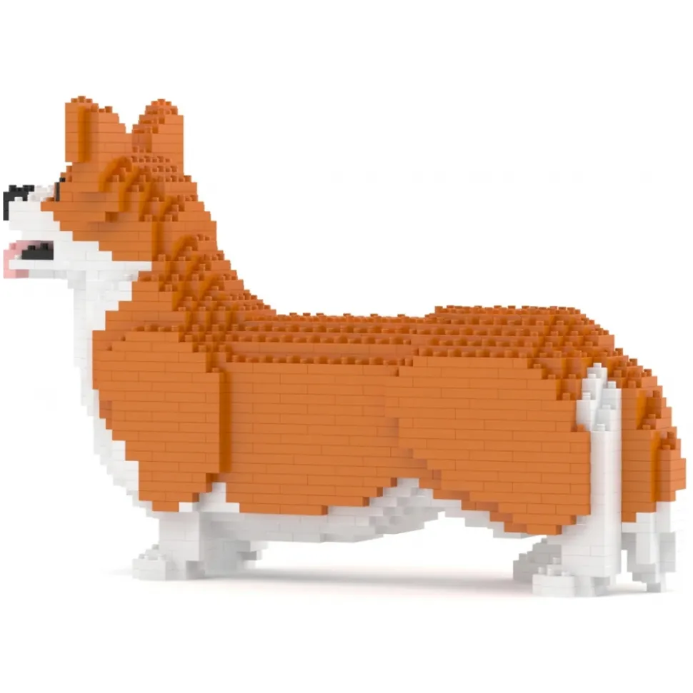 Jekca - Welsh Corgi 02-M01B (Version 2024) - Lego - Sculpture - Construction - 4D - Brick Animals - Toys - Avvenice