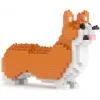 Jekca - Welsh Corgi Mini 01 - Big - Lego - Sculpture - Construction - 4D - Brick Animals - Toys - Avvenice