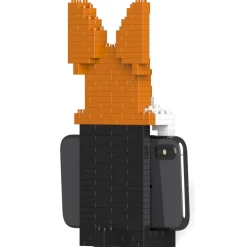 Jekca - Welsh Corgi Phone Stand 01S - Lego - Sculpture - Construction - 4D - Brick Animals - Toys - Avvenice