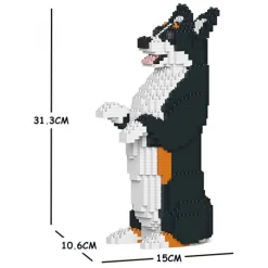 Jekca - Welsh Corgi 05S-M03 - Lego - Sculpture - Construction - 4D - Brick Animals - Toys - Avvenice