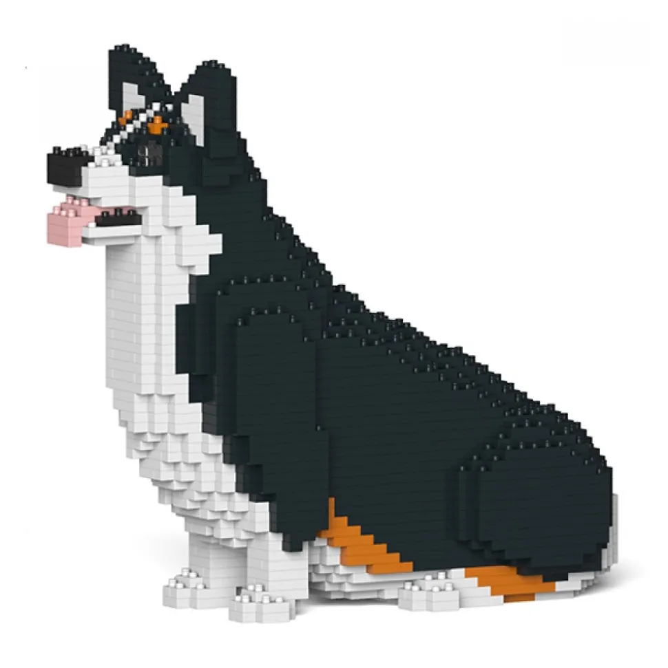 Jekca - Welsh Corgi 03S-M03 - Lego - Sculpture - Construction - 4D - Brick Animals - Toys - Avvenice