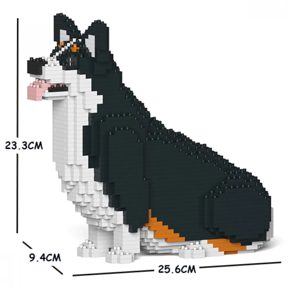 Jekca - Welsh Corgi 03S-M03 - Lego - Sculpture - Construction - 4D - Brick Animals - Toys - Avvenice