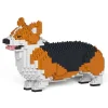 Jekca - Welsh Corgi 01S-M02 - Lego - Sculpture - Construction - 4D - Brick Animals - Toys - Avvenice