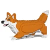 Jekca - Welsh Corgi 04S-M01 - Lego - Sculpture - Construction - 4D - Brick Animals - Toys - Avvenice