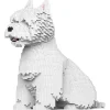 Jekca - West Highland White Terrier 03 - Lego - Sculpture - Construction - 4D - Brick Animals - Toys - Avvenice