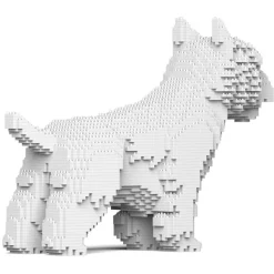 Jekca - West Highland White Terrier 02 - Big - Lego - Sculpture - Construction - 4D - Brick Animals - Toys - Avvenice
