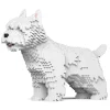 Jekca - West Highland White Terrier 02 - Lego - Sculpture - Construction - 4D - Brick Animals - Toys - Avvenice