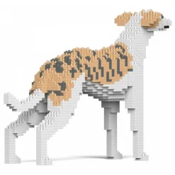Jekca - Whippet Dog 01 - Big - Lego - Sculpture - Construction - 4D - Brick Animals - Toys - Avvenice