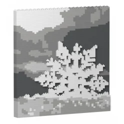 Jekca - Xmas Brick Painting 04S (30x30cm) - Lego - Sculpture - Construction - 4D - Brick Animals - Toys - Avvenice