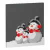 Jekca - Xmas Brick Painting 01S (30x30cm) - Lego - Sculpture - Construction - 4D - Brick Animals - Toys - Avvenice