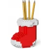 Jekca - Xmas Sock Pencil Cup 01S-M01 - Lego - Sculpture - Construction - 4D - Brick Animals - Toys - Avvenice