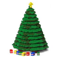 Jekca - Xmas Tree 01S - Lego - Sculpture - Construction - 4D - Brick Animals - Toys - Avvenice